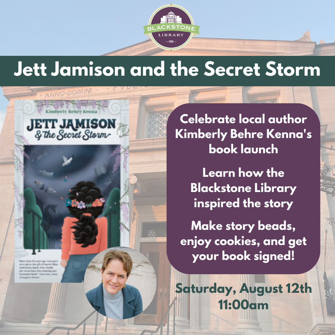 Book Launch Jett Jamison and the Secret Storm Blackstone Library